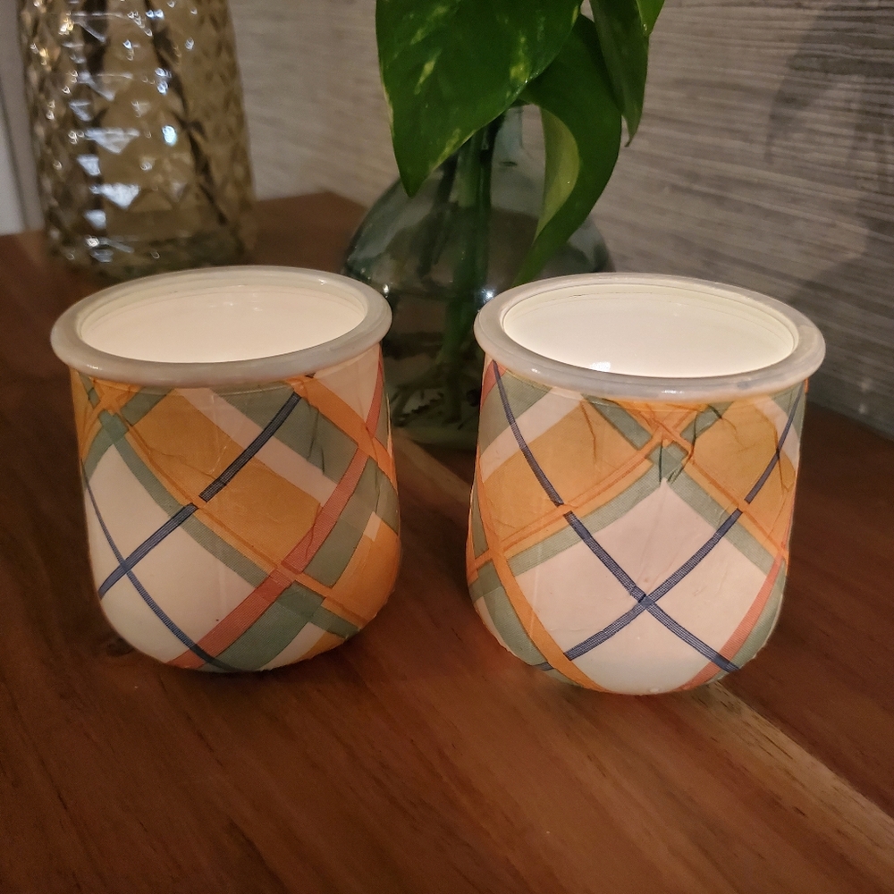 Oui Jar Seasonal Summer Candle Votives Holder Cup Trinket Coin Jar